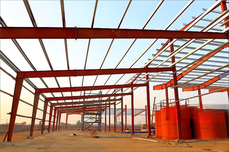 Portal Steel Structure Powder Coated